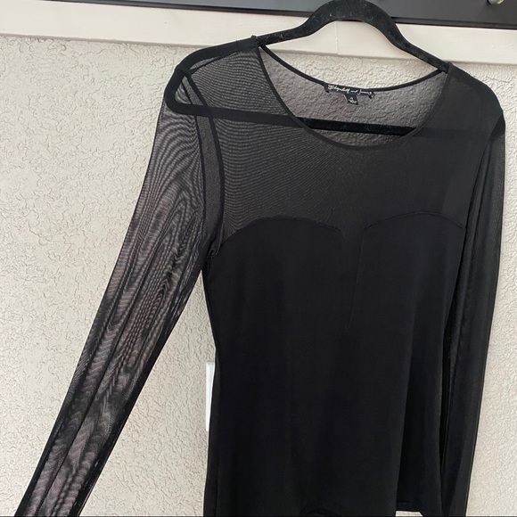 Elizabeth & James Sheer Long Sleeve Top - Picture 6 of 8